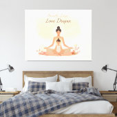 Mother & Child Meditation Serenity Art Canvas Afdruk (Insitu (Slaapkamer))