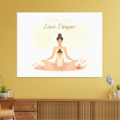 Mother & Child Meditation Serenity Art Canvas Afdruk (Insitu (Woonkamer))