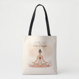 Mother & Child Meditation Serenity Art Tote Bag