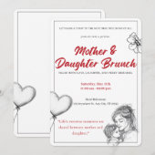 Mother Daughter Brunch Invitation (Voorkant / Achterkant)