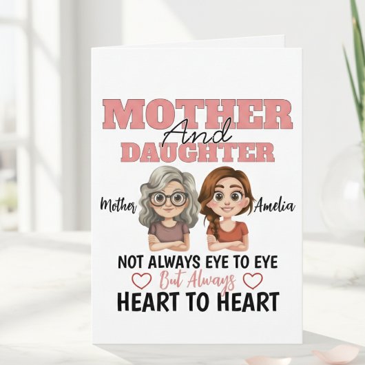 Mother Daughter Hearts Connected Across Miles Kaart