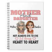 Mother Daughter Hearts Together Across Distance Notitieboek (Voorkant)