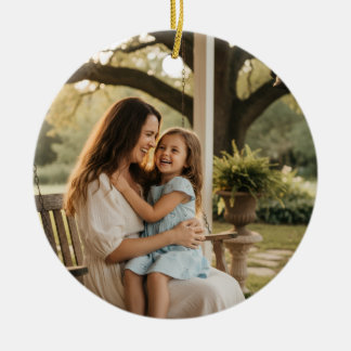 Mother daughter love photo mothers day family gift keramisch ornament