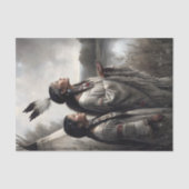 Mother & Daughter Teepee Prayer Decoupage Tissuepapier (Voorkant)