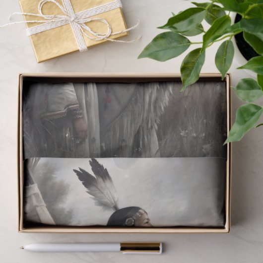 Mother & Daughter Teepee Prayer Decoupage Tissuepapier (Geschenk)