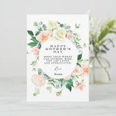 mother day cards floral elegant (Staand voorkant)