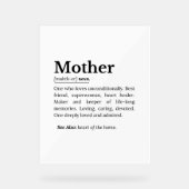 Mother Definition  Acryl Bord (Voorkant)