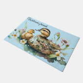 Mother Duck and Duckling  Deurmat (Schuin)