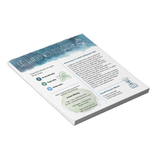 Mother Earth Essential Oils Start Guide Notitieblok (Schuin)