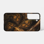 Mother Earth Modern Abstract Art Golden Fractal Samsung Galaxy Hoesje (Achterkant horizontaal)