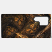Mother Earth Modern Abstract Art Golden Fractal Samsung Galaxy Hoesje (Achterkant horizontaal)