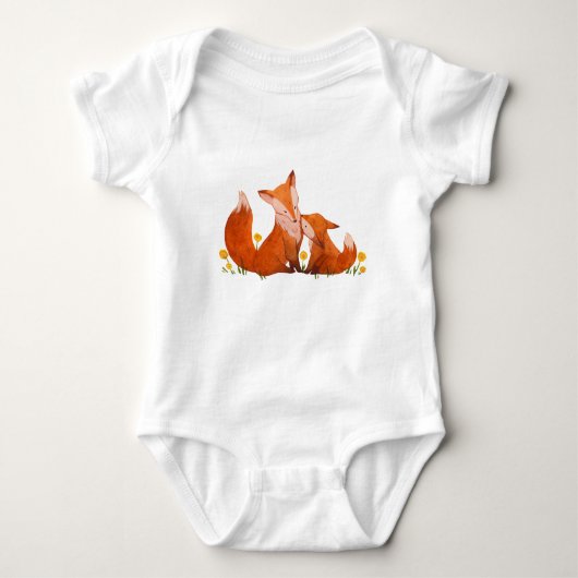 MOther Fox and Baby Romper (Voorkant)