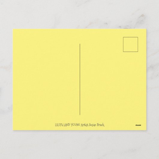 MOTHER FROG & BABY FROGETT, FAMILIE LIEFT Funny Feestdagenkaart (Achterkant)