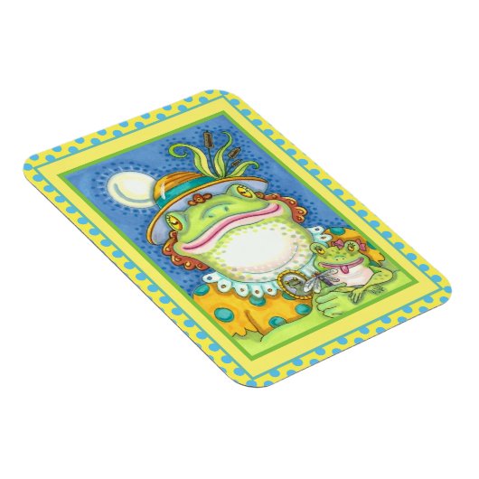 MOTHER FROG & BABY FROGETT, FAMILIE LIEFT Funny Magneet (Rechterzijde)