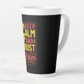 Mother Gift Keep Calm And Trust Mom Latte Mok (Rechterhoek)