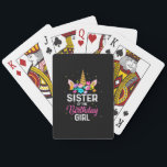 Mother Gift | Sister Of The Birthday Girl Birthday Pokerkaarten<br><div class="desc">Mother Gift | Sister Of The Birthday Girl Birthday</div>