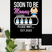Mother Gift Soon To Be Mommy 2022 Poster (Thuiskantoor)