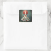 MOTHER GINGER Notenkraker Mode Ballet Vierkante Sticker (Tas)