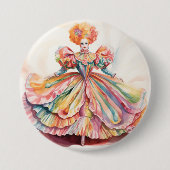 MOTHER GINGER Nutcracker Ballet Ronde Button 7,6 Cm (Voorkant)