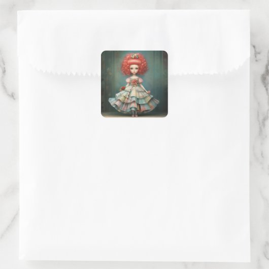 MOTHER GINGER Nutcracker Fashion Ballet Vierkante Sticker (Tas)