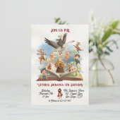 Mother Goose betoverd verhalenboek verjaardagsfees Kaart (Staand voorkant)