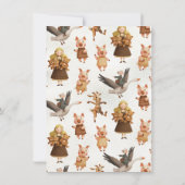 Mother Goose betoverd verhalenboek verjaardagsfees Kaart (Achterkant)