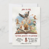 Mother Goose betoverd verhalenboek verjaardagsfees Kaart (Voorkant)