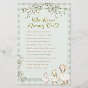 Mother Goose en Gosling Wie Kent Mama Het Best Spe