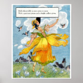 Mother Goose Nursery Rhyme Daffy Down Dilly Poster (Voorkant)