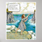 Mother Goose Nursery Rhyme Lady Bird Fly Nursery Poster (Voorkant)