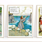 Mother Goose Nursery Rhyme Lady Bird Fly Nursery Poster