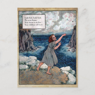 mother goose nursery rhymes 5 briefkaart