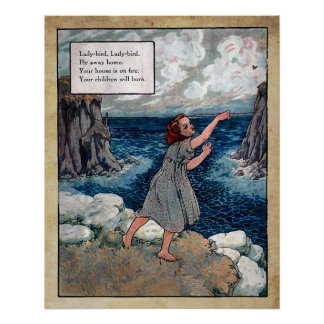 mother goose nursery rhymes 5 perfect poster