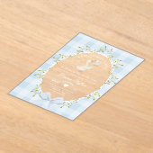 Mother Goose Silly Baby Shower Blue Gingham Acryl Uitnodigingen (Laagn)