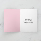 Mother Goose With Pink Tulips Kaart (Binnen)