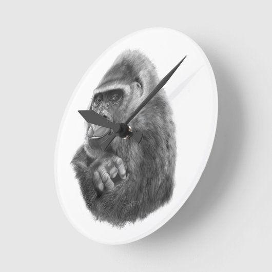 Mother gorilla Clock 母ゴリラの時計 Ronde Klok (Hoek)