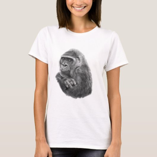 Mother gorilla T-shirt 母ゴリラのTシャツ (Voorkant)