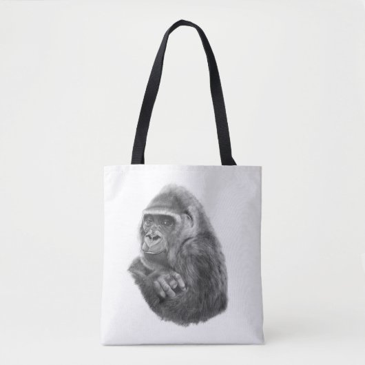 Mother gorilla tote bag 母ゴリラのトートバッグ (Voorkant)