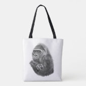 Mother gorilla tote bag 母ゴリラのトートバッグ (Achterkant)