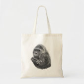 Mother gorilla tote bag 母ゴリラのトートバッグ (Voorkant)
