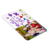 Mother Hand Drawn Flowers Hearts Gezegde Magneet (Rechterzijde)