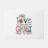 Mother I Love Being Called Granny Sunflower Birth Deurmat (Voorkant)