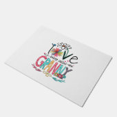 Mother I Love Being Called Granny Sunflower Birth Deurmat (Schuin)