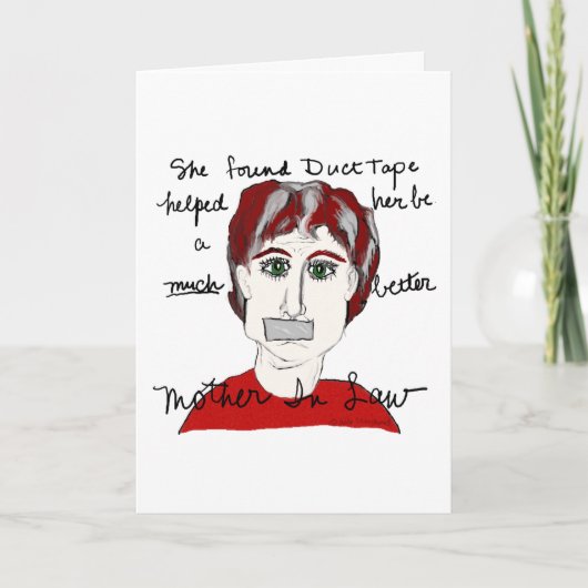 Mother in Law Apology Greeting Card. Kaart (Voorkant)