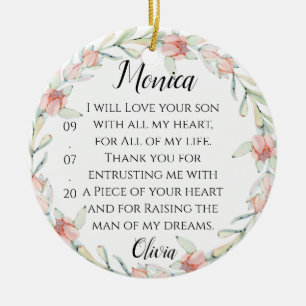 Mother In Law Gift Ceramic Ornament