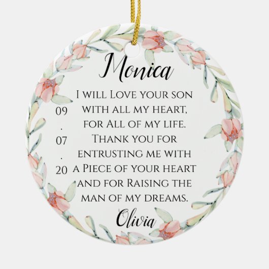 Mother In Law Gift Ceramic Ornament (Voorkant)
