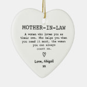 Mother-in-law Keepsake Birthday Gift Keramisch Ornament (Rechts)