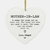 Mother-in-law Keepsake Birthday Gift Keramisch Ornament (Voorkant)