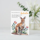 Mother Kangaroo Briefkaart (Staand voorkant)