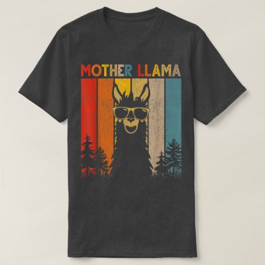 Mother Llama Lover Gift For Mens Womens T-shirt (Design voorkant)
